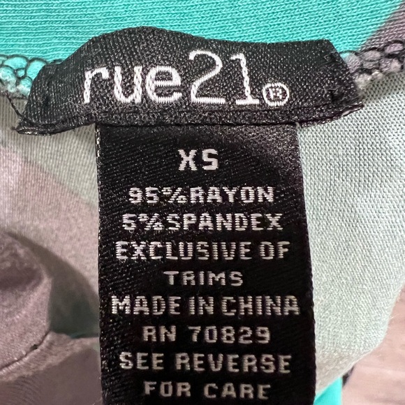 Rue21 Maxi Skirt - size XS - Turquoise/Gray - Picture 4 of 4